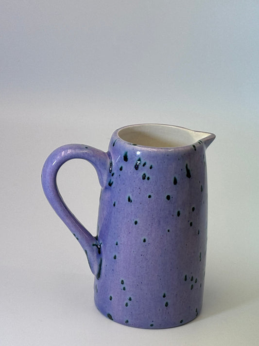 Milk Jug Purple Speckle Glaze