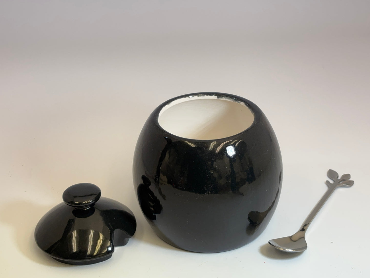Sugar Bowl Jet Black Glaze