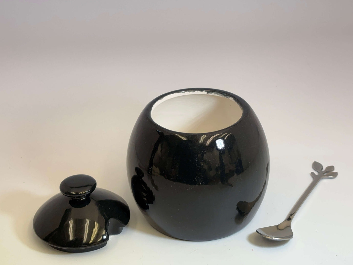 Sugar Bowl Jet Black Glaze