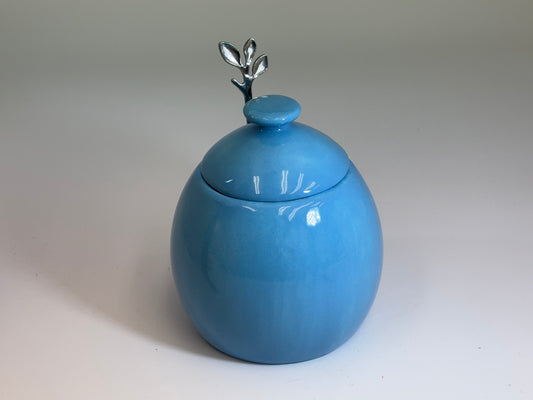 Sugar Bowl Sky Blue Glaze