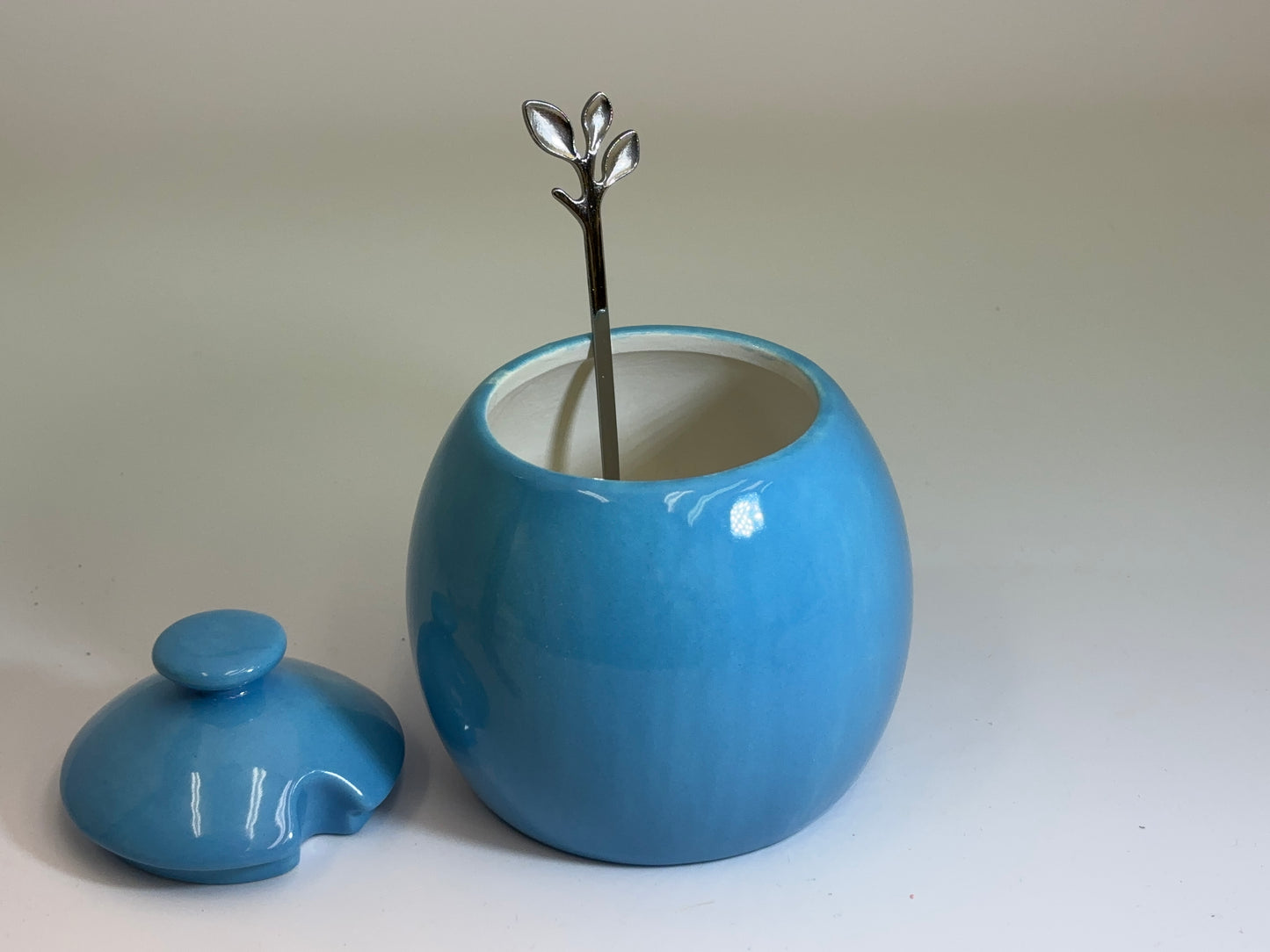 Sugar Bowl Sky Blue Glaze