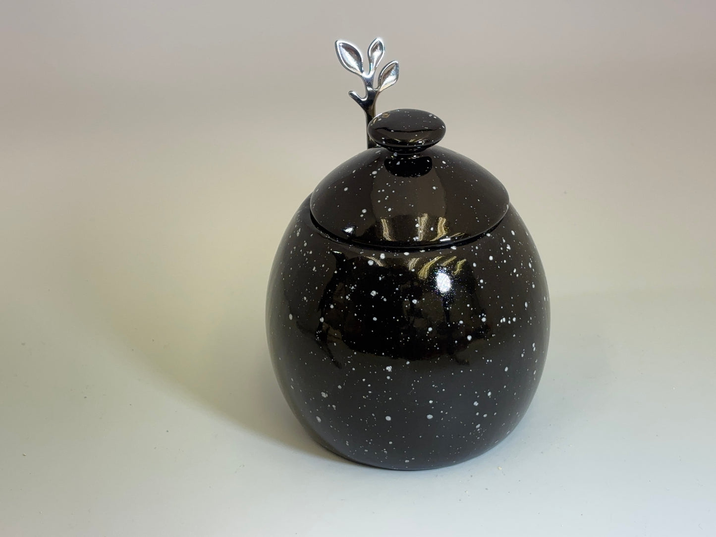 Sugar Bowl Speckled Black Glaze