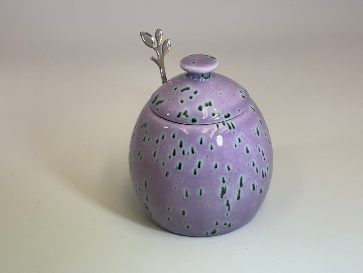 Sugar Bowl Speckled Purple Glaze