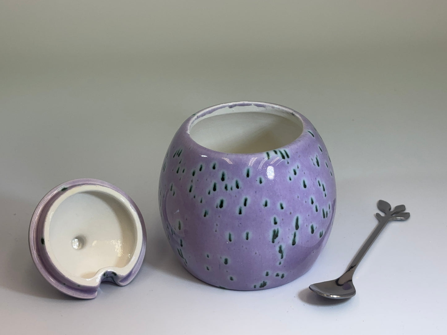 Sugar Bowl Speckled Purple Glaze