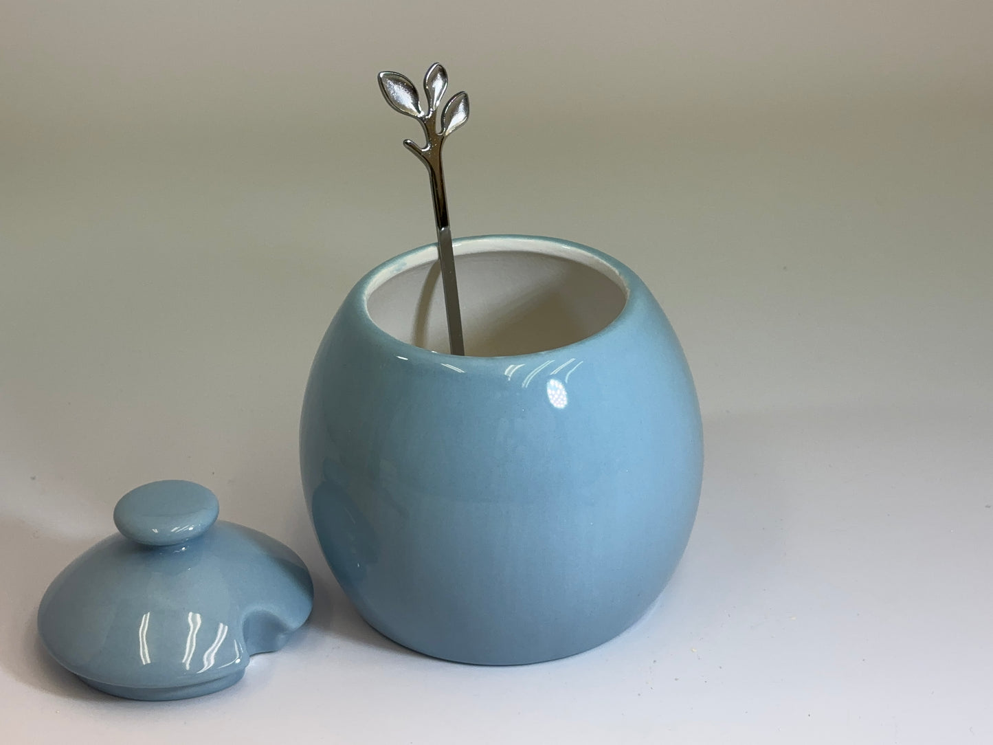 Sugar Bowl Ice Blue Glaze