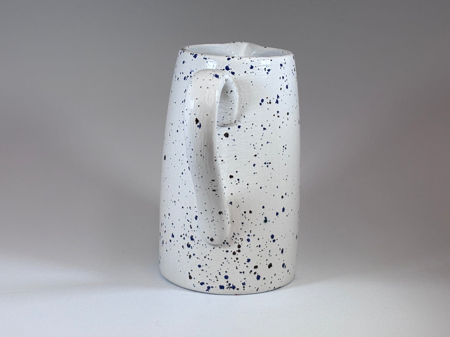 Milk Jug Speckled Blue Glaze