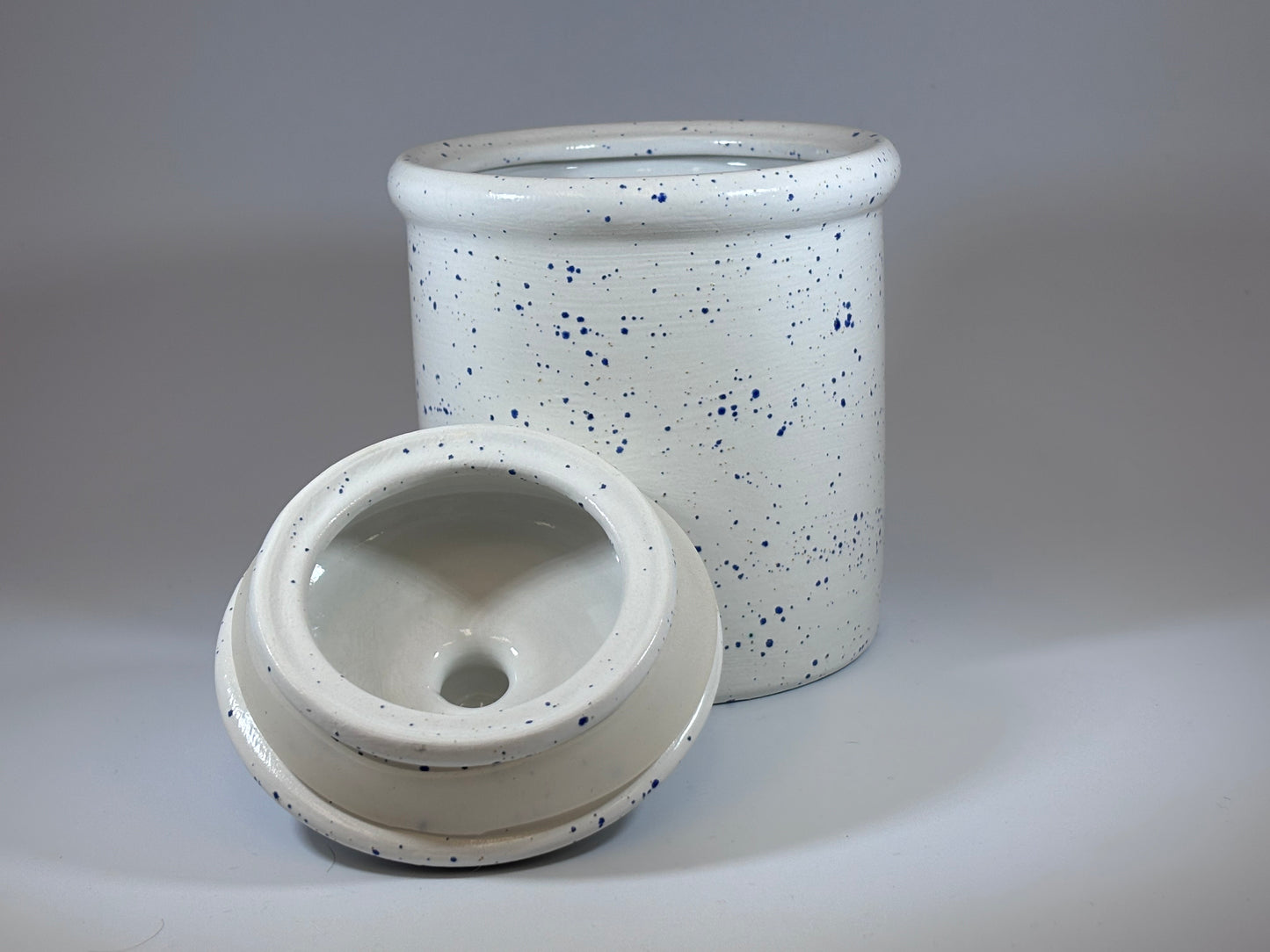 Light Speckled Blue Canister