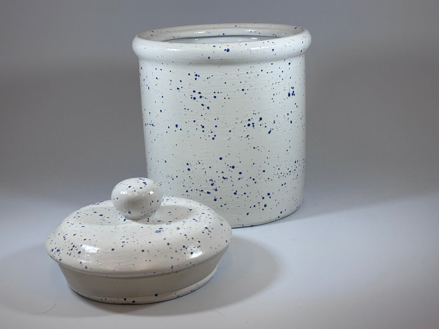 Light Speckled Blue Canister