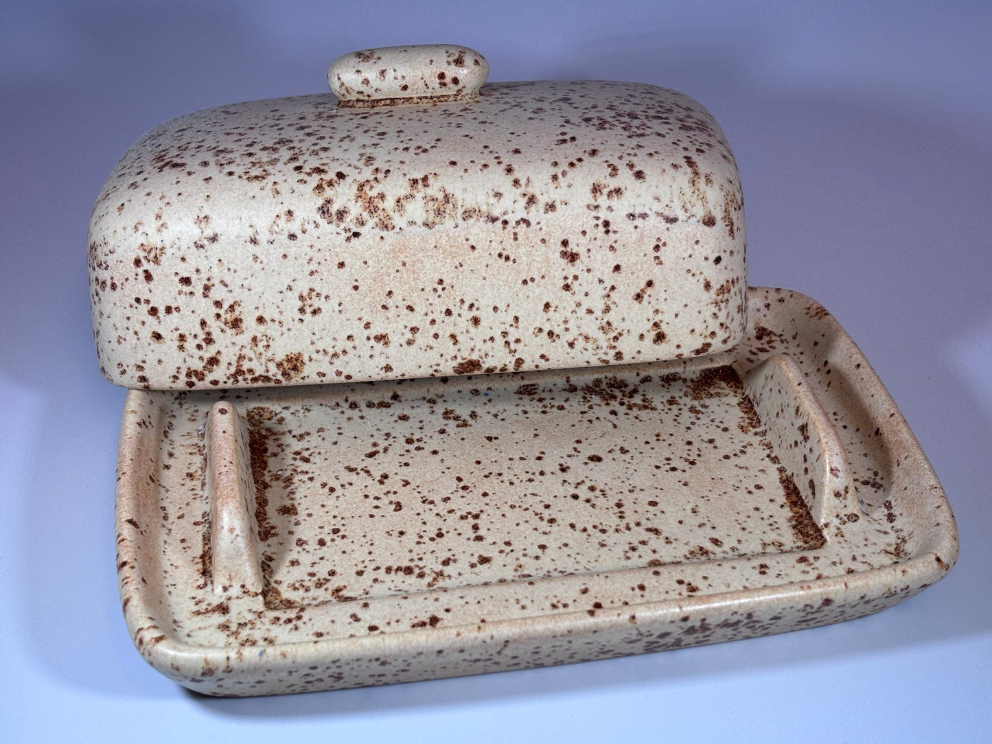 Spotty Butter Dish #1 Bargain Basement Priced