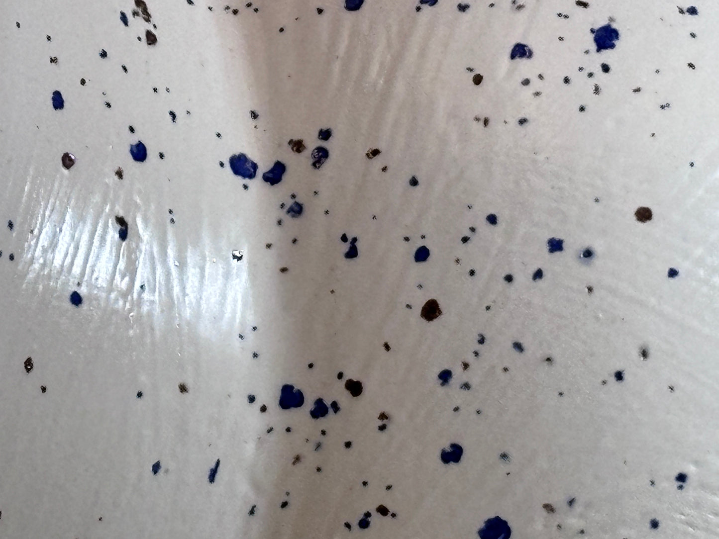 Salt Pig Speckled Blue and White Glaze