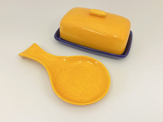 butter dish and spoon rest