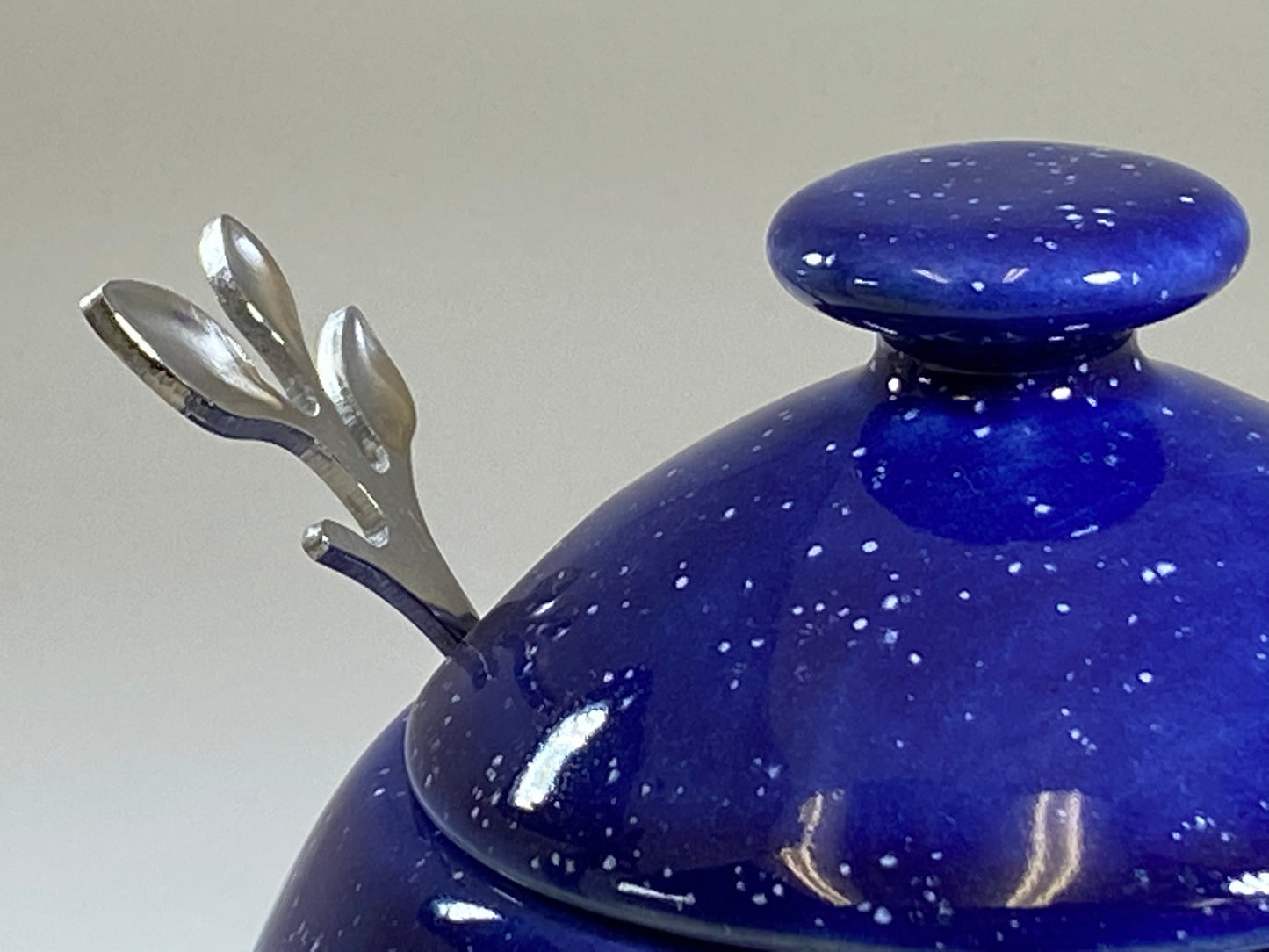 Butter Dish and Sugar Bowl Set Night Sky Glaze - PeterBowenArt