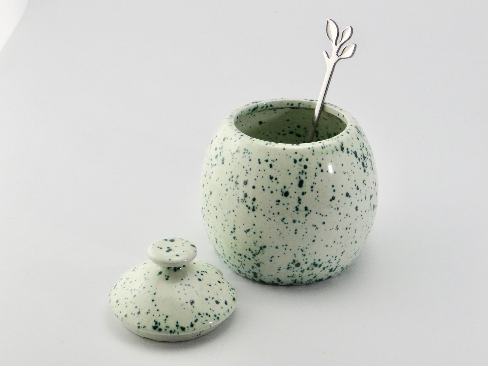 Speckled Green Sugar Bowl