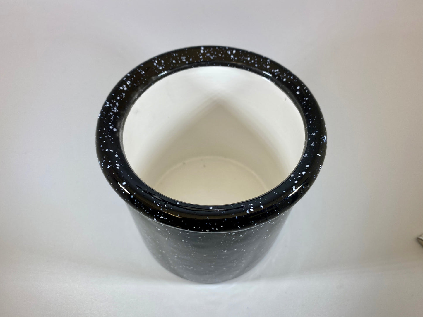Speckled Black Canister for Tea or Coffee - PeterBowenArt