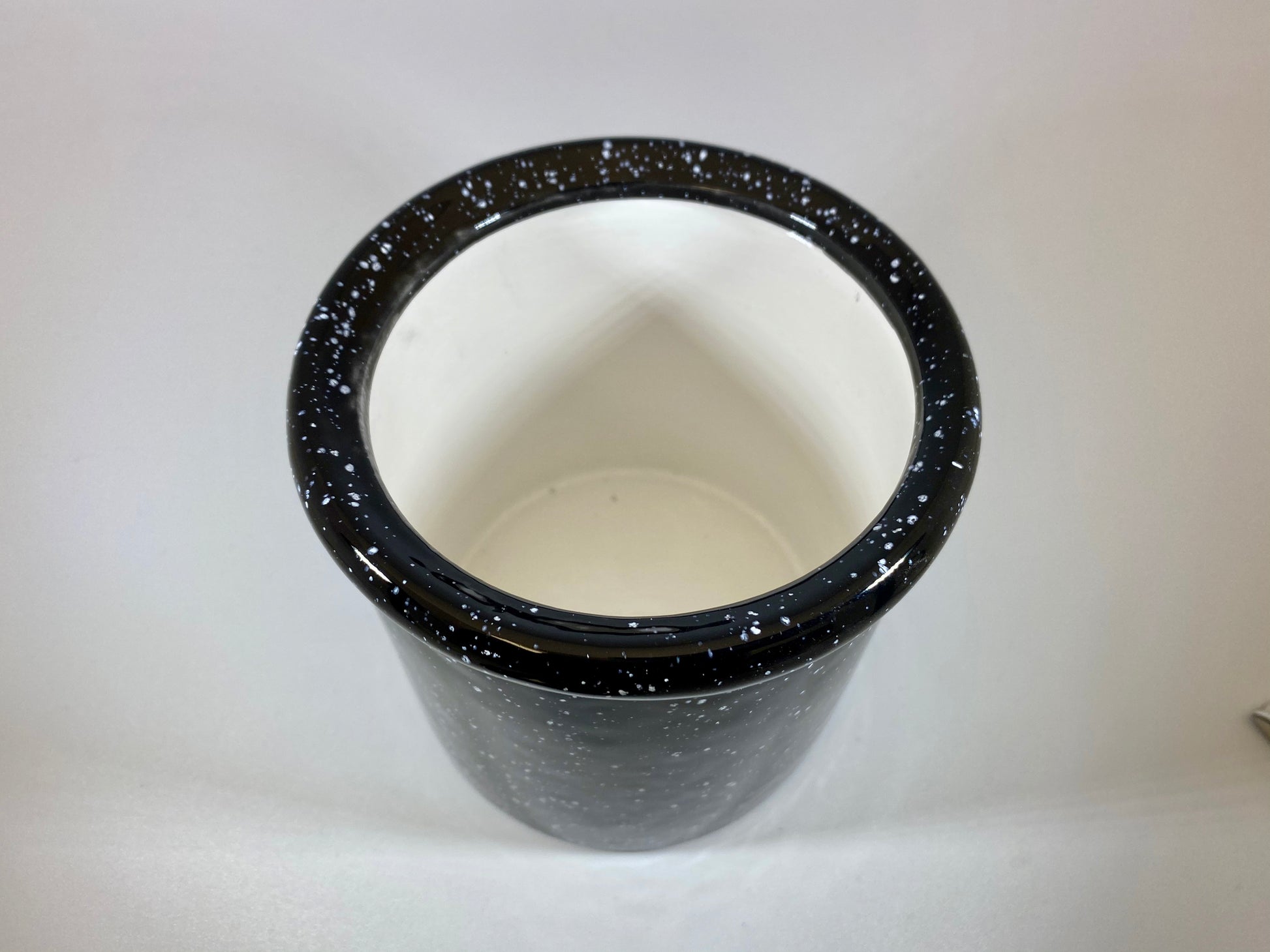 Speckled Black Canister for Tea or Coffee - PeterBowenArt