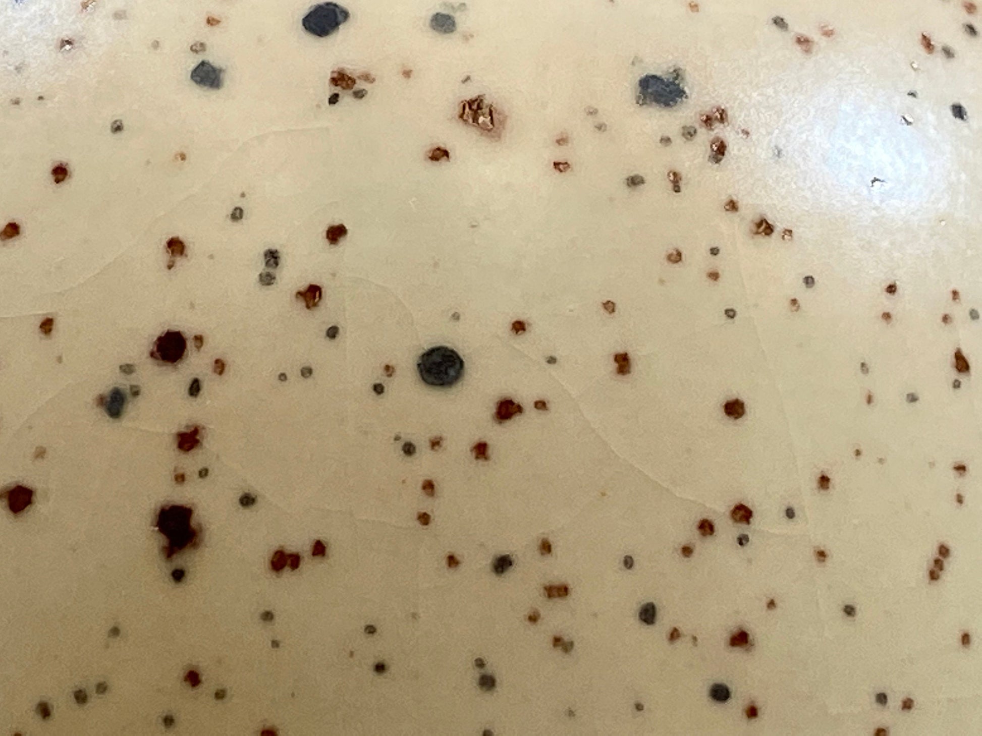 Sugar Bowl with Spoon Honey Speckle Glaze - PeterBowenArt