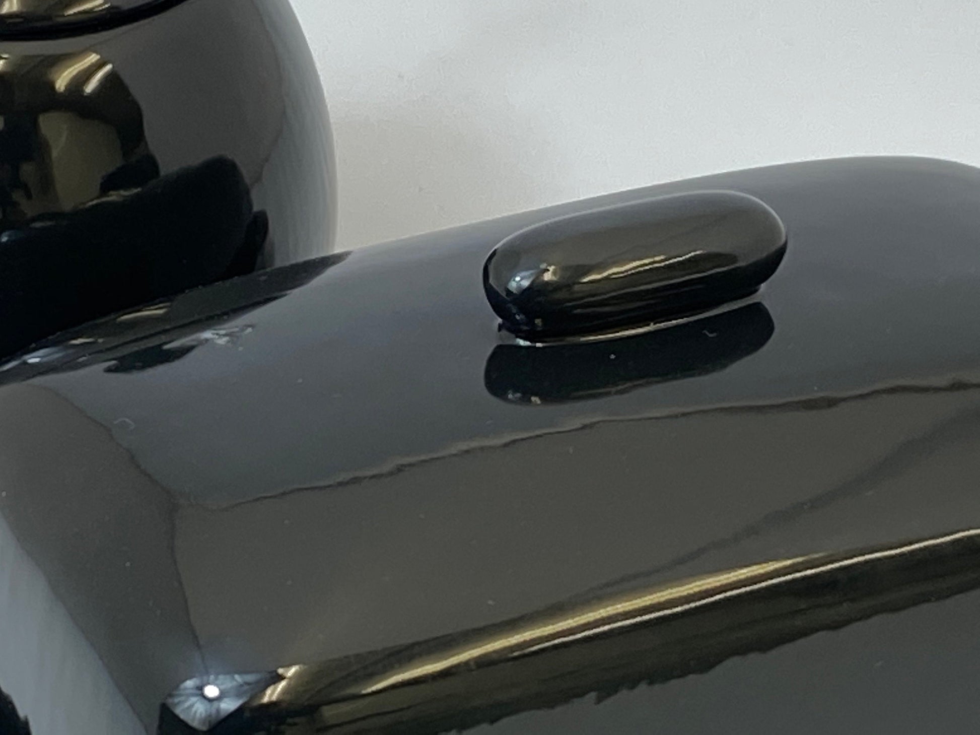 Butter Dish and Sugar Bowl Set - Jet Black Glaze - PeterBowenArt
