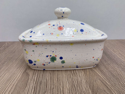 Butter Dish with Lid - Celebration Glaze
