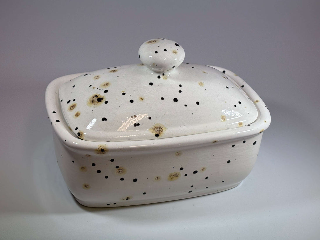 Butter Dish with Confetti Glaze