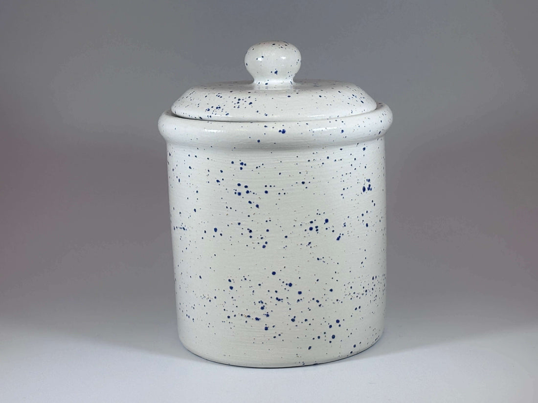 Speckled Blue Canister