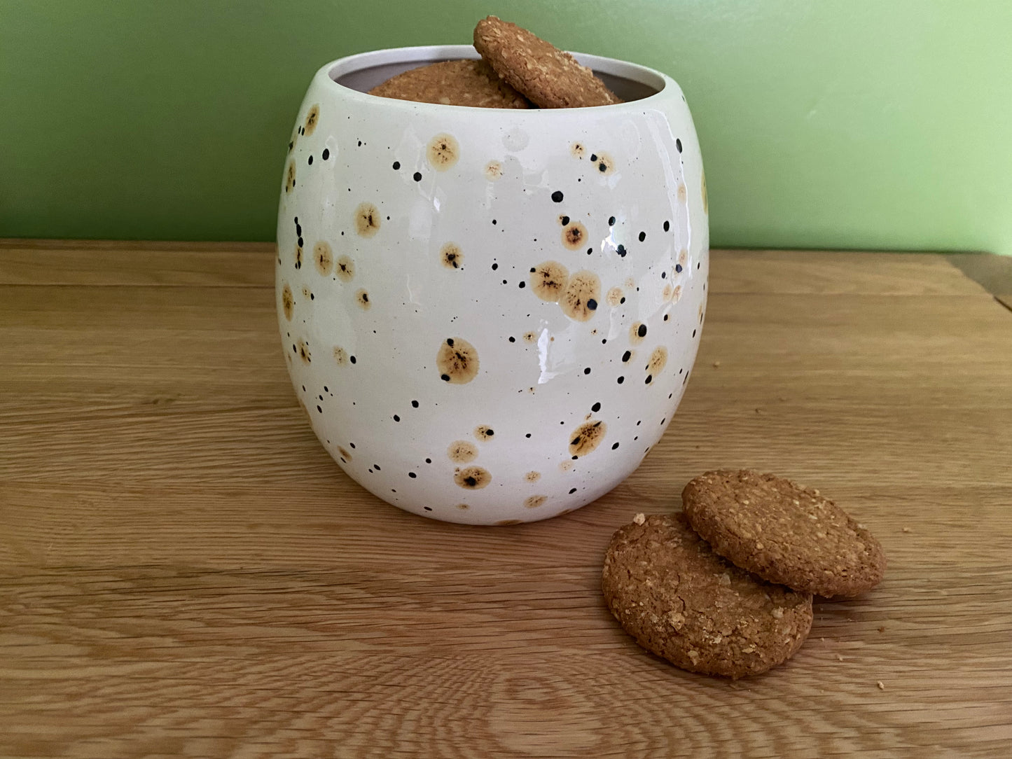 Cookie/Biscuit Jar Canister Confetti Glaze