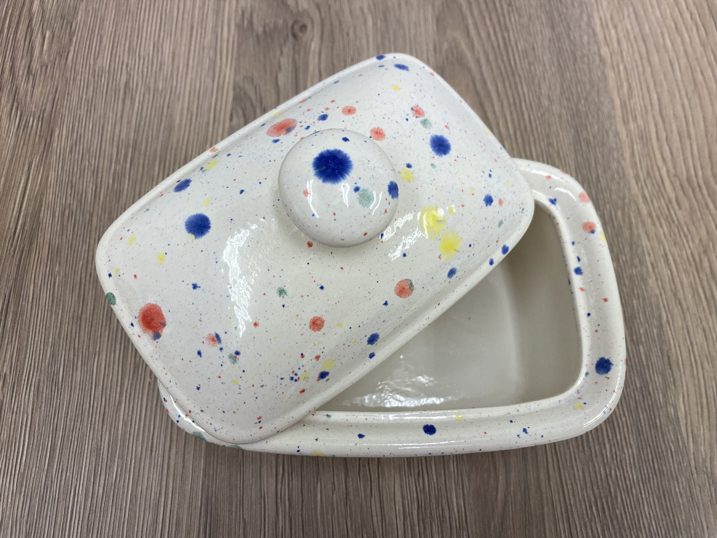 Butter Dish with Lid - Celebration Glaze