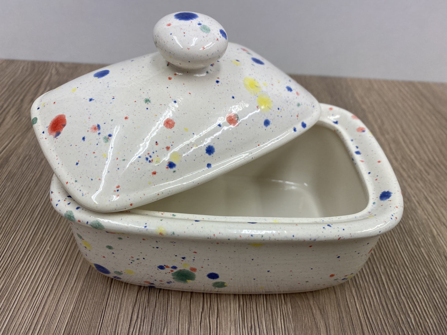 Butter Dish with Lid - Celebration Glaze