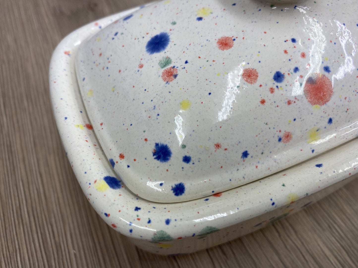 Butter Dish with Lid - Celebration Glaze