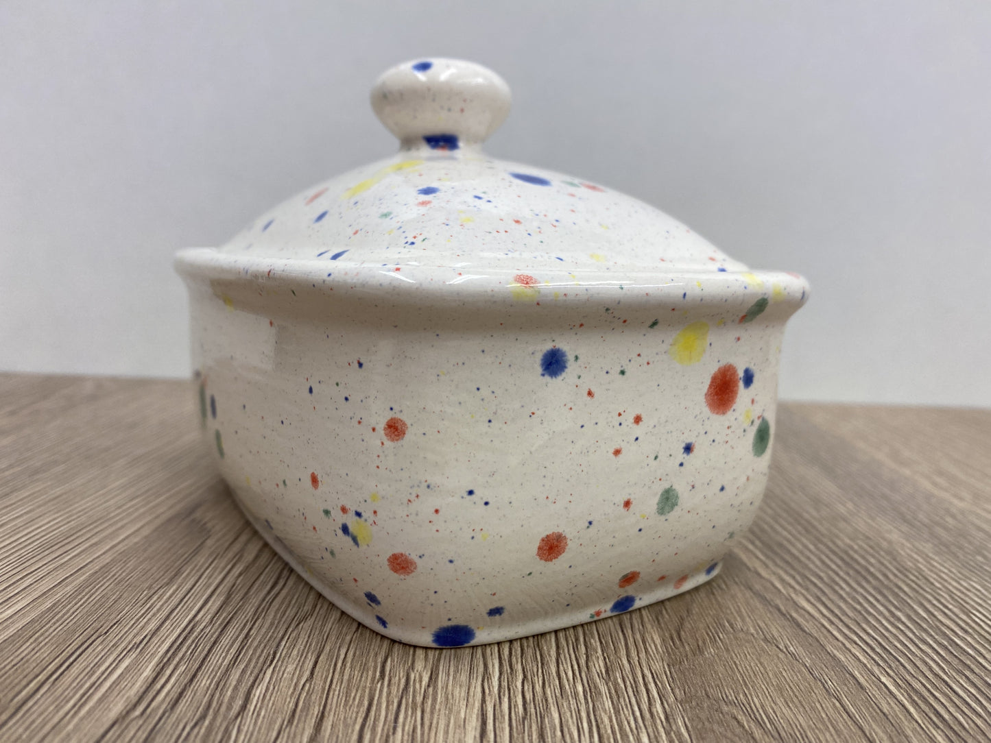 Butter Dish with Lid - Celebration Glaze