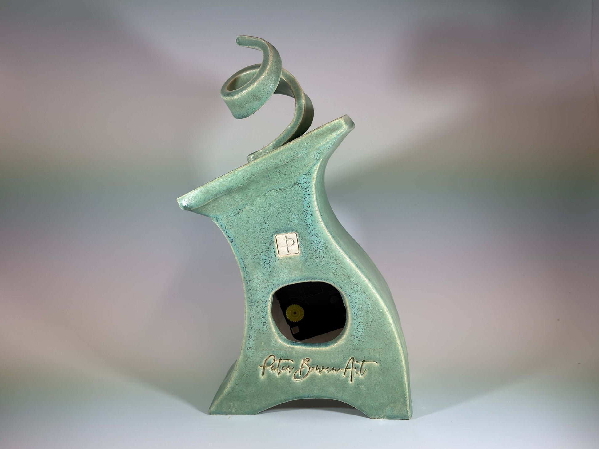 Cornish Copper Ceramic Clock
