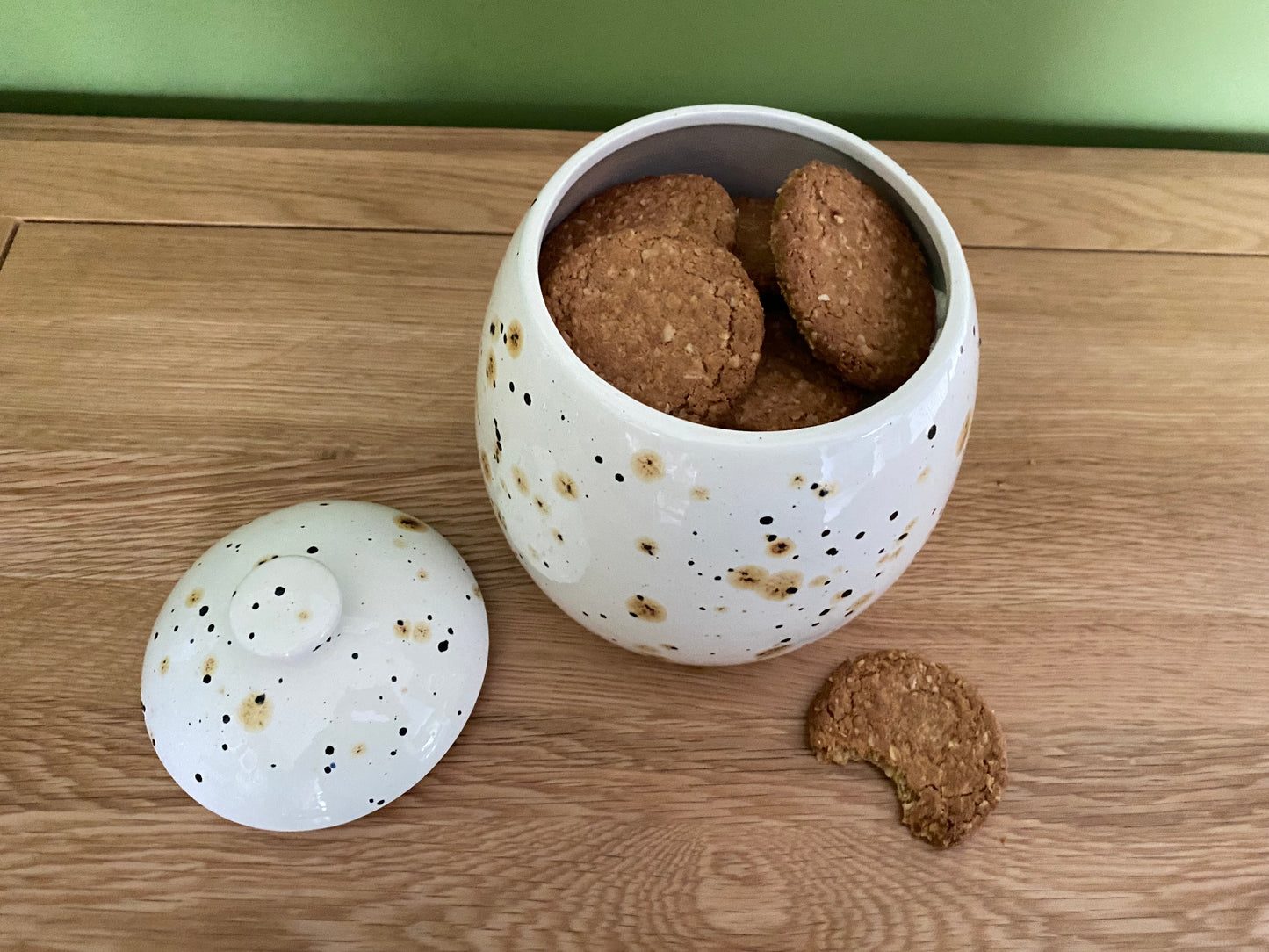 Cookie/Biscuit Jar Canister Confetti Glaze