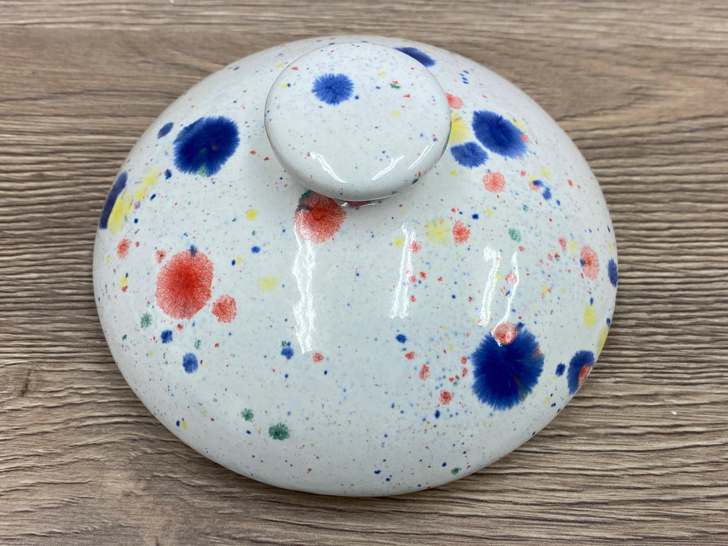 Cookie Biscuit Jar celebration glaze lid