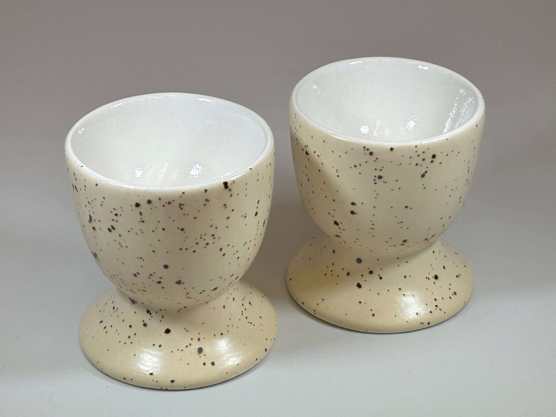 oatmeal ceramic egg cups