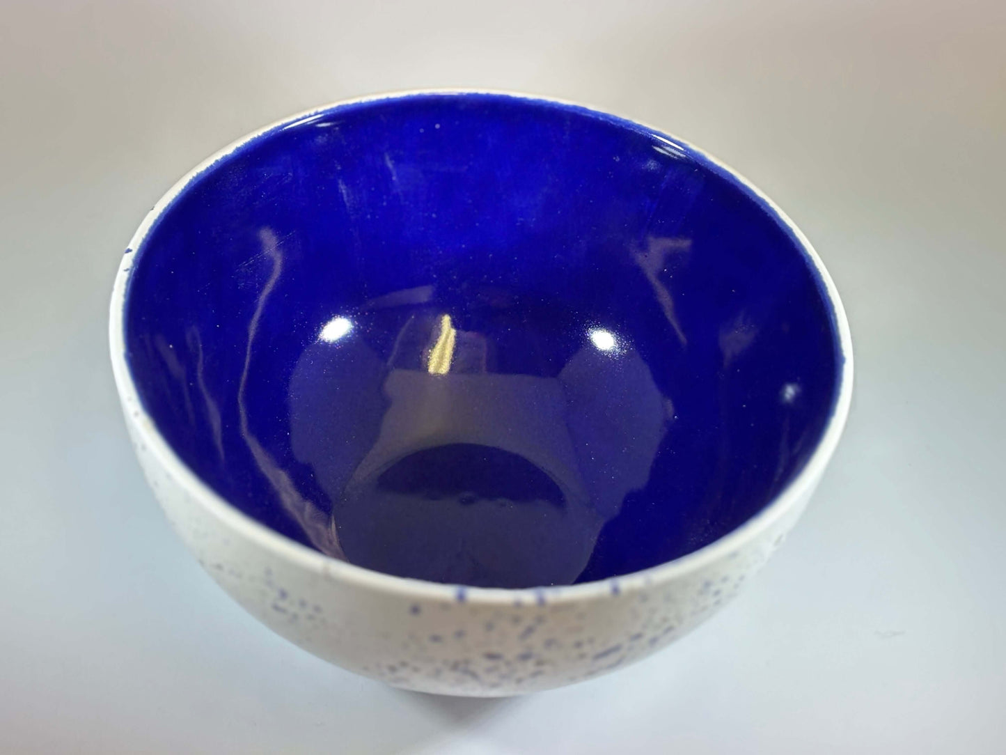 Ceramic Fruit Bowl Royal Blue glaze