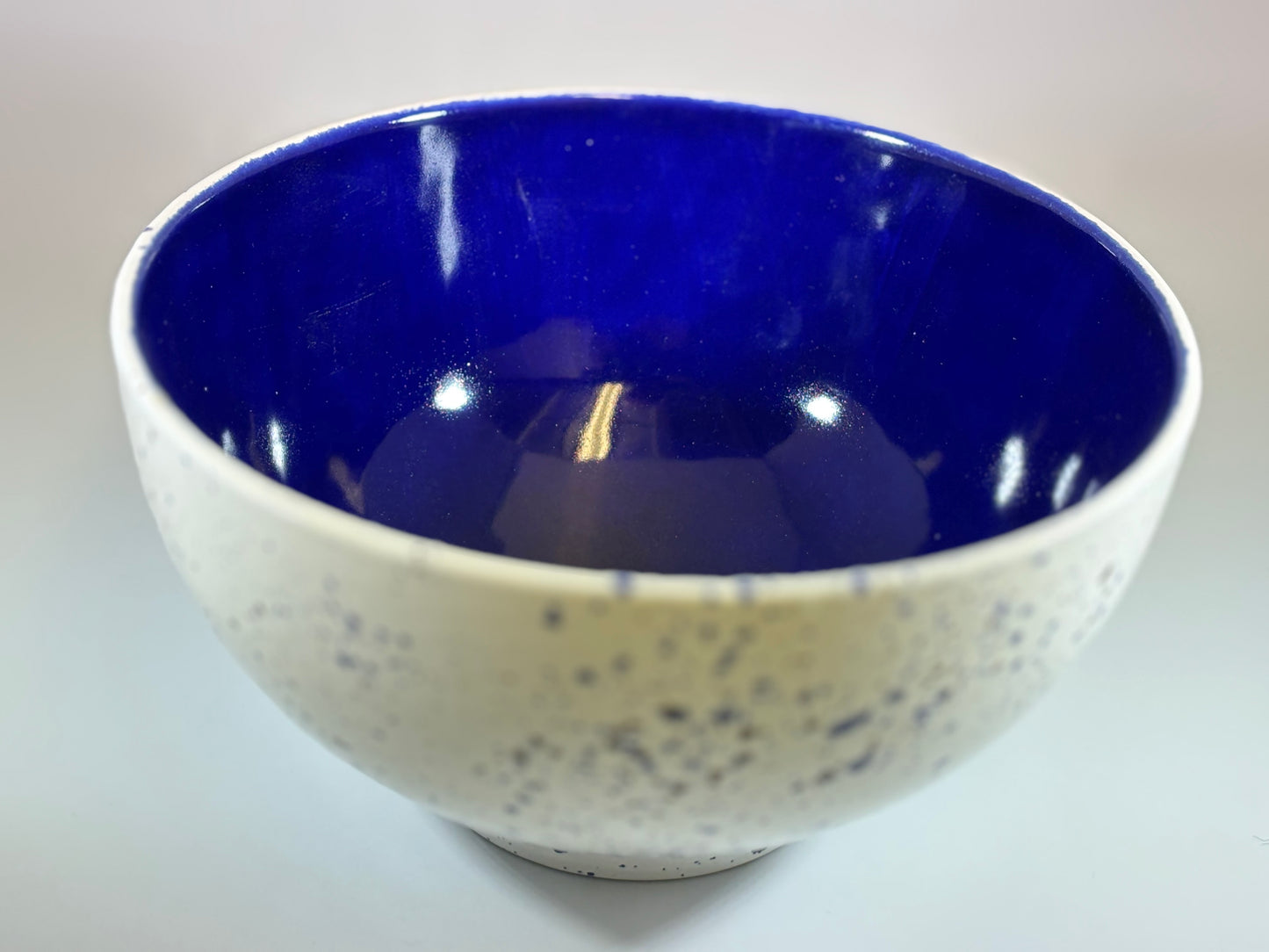 Ceramic Fruit Bowl Royal Blue glaze