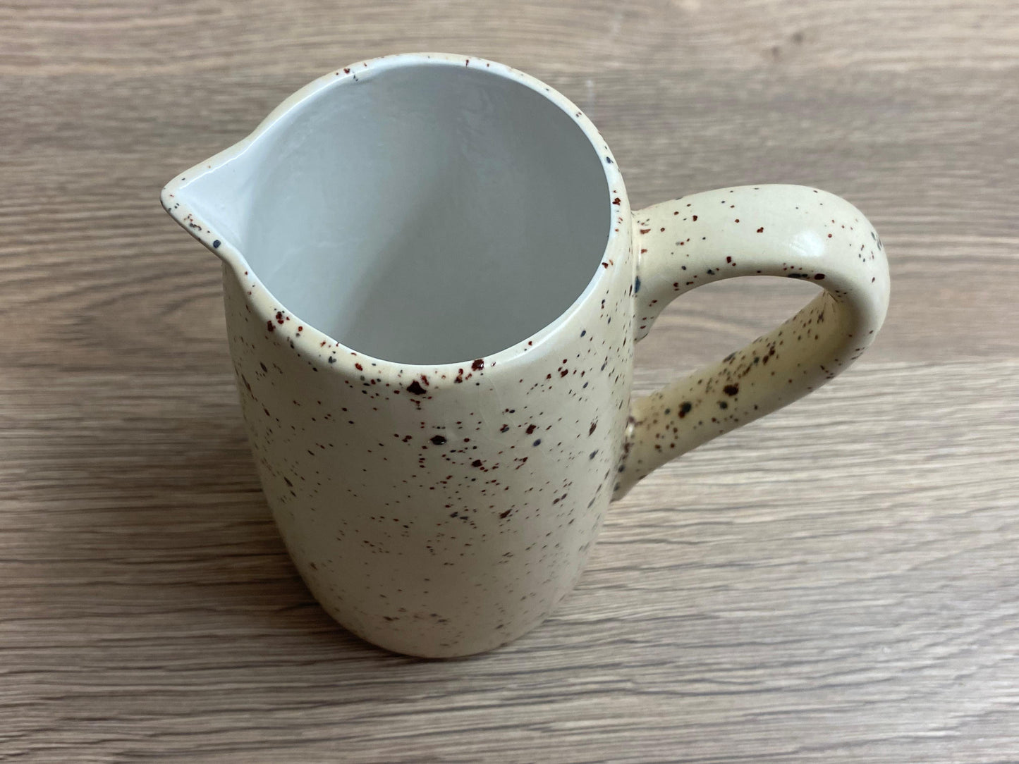 Butter Dish and Milk Jug set in Speckled Honey Glaze