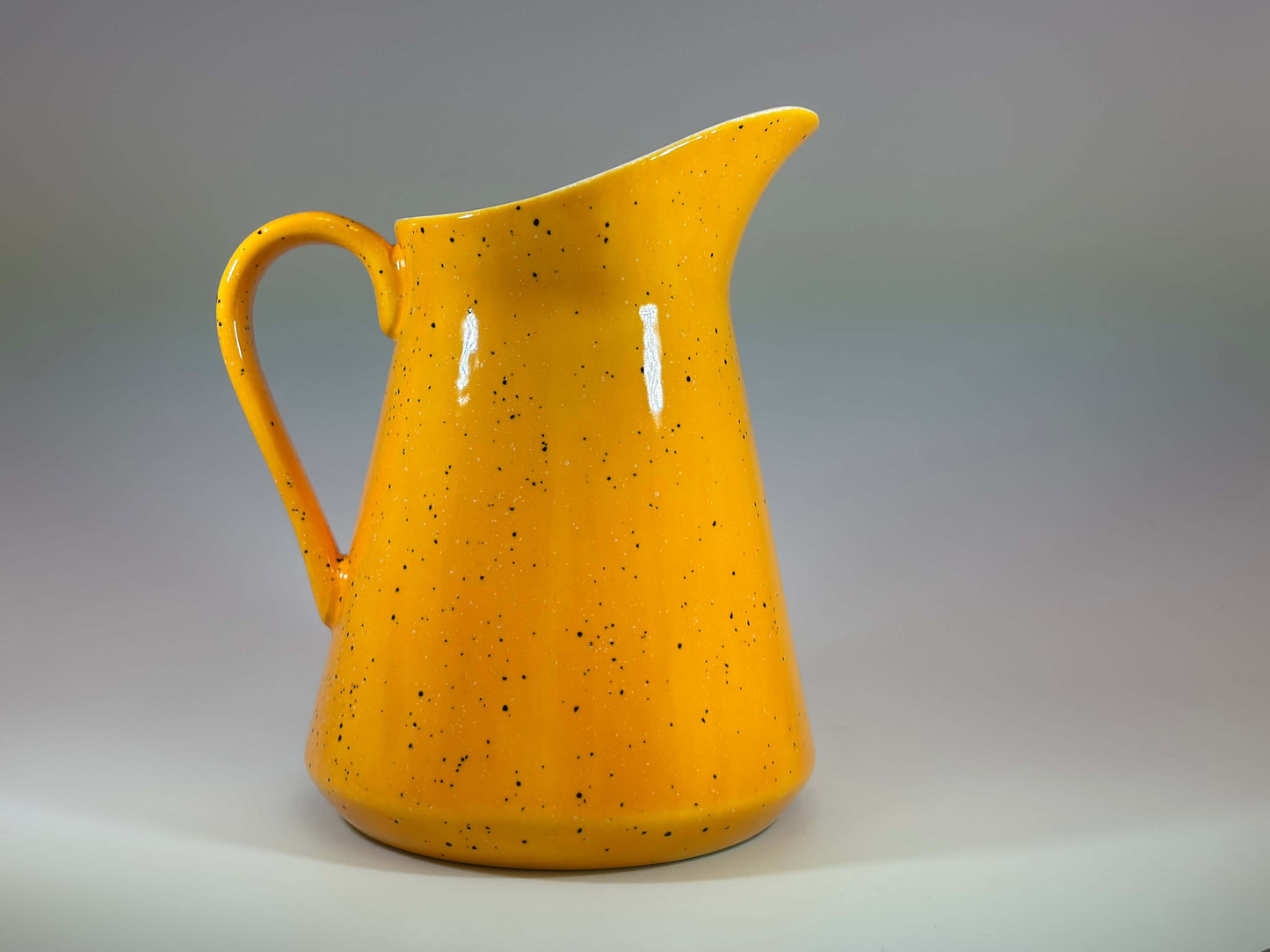 Milk Jug Speckled Yellow