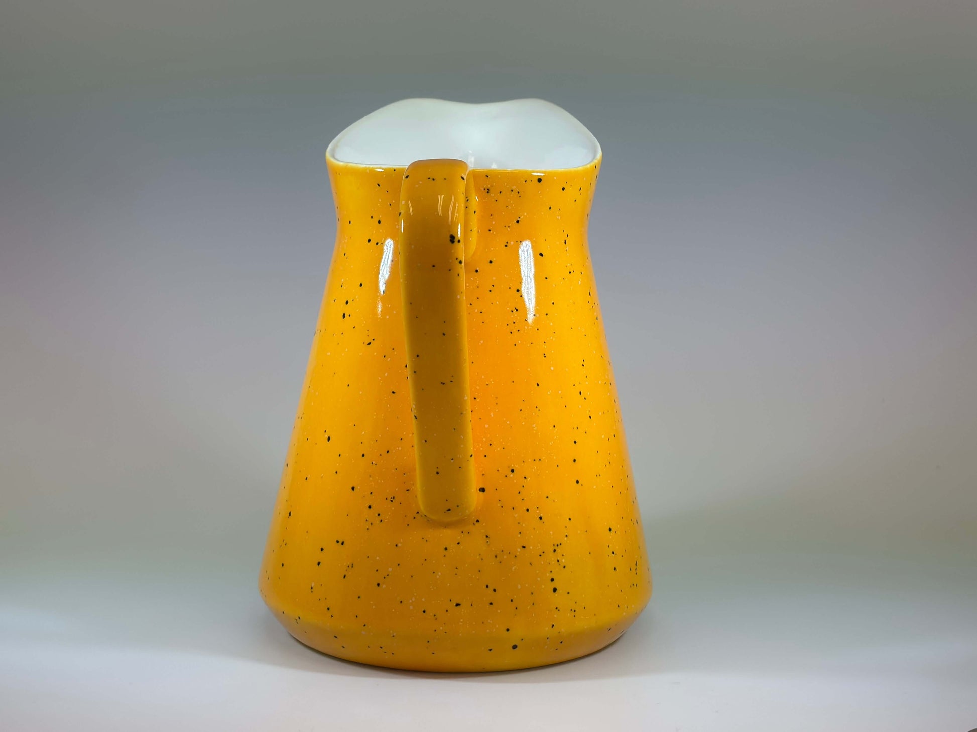 Milk Jug Speckled Yellow