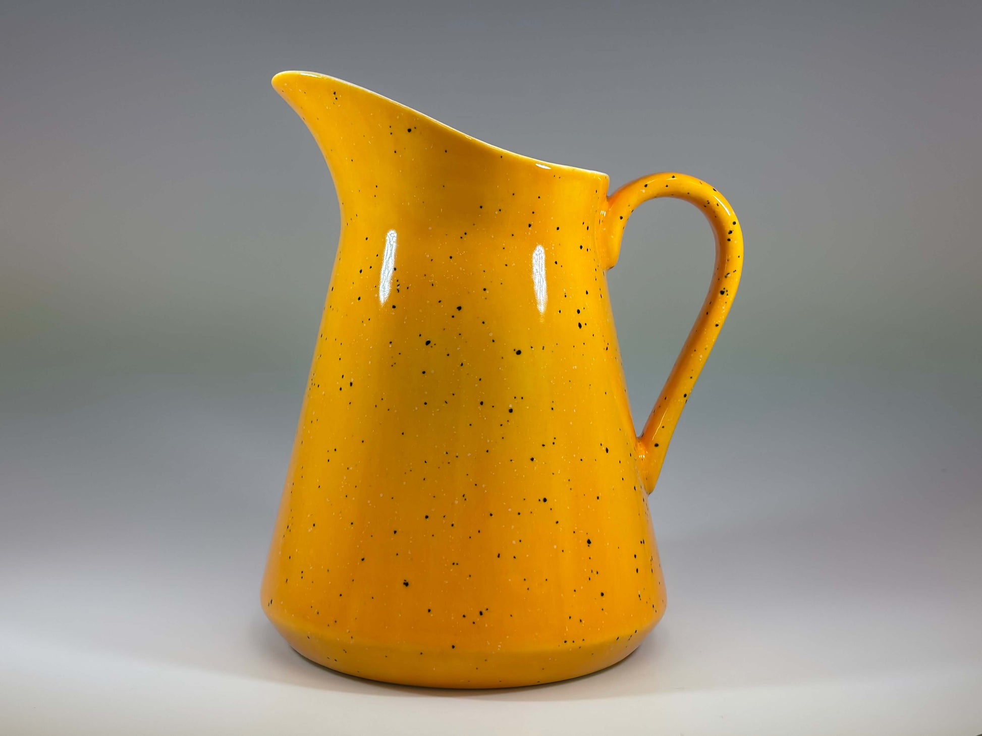 Milk Jug Speckled Yellow