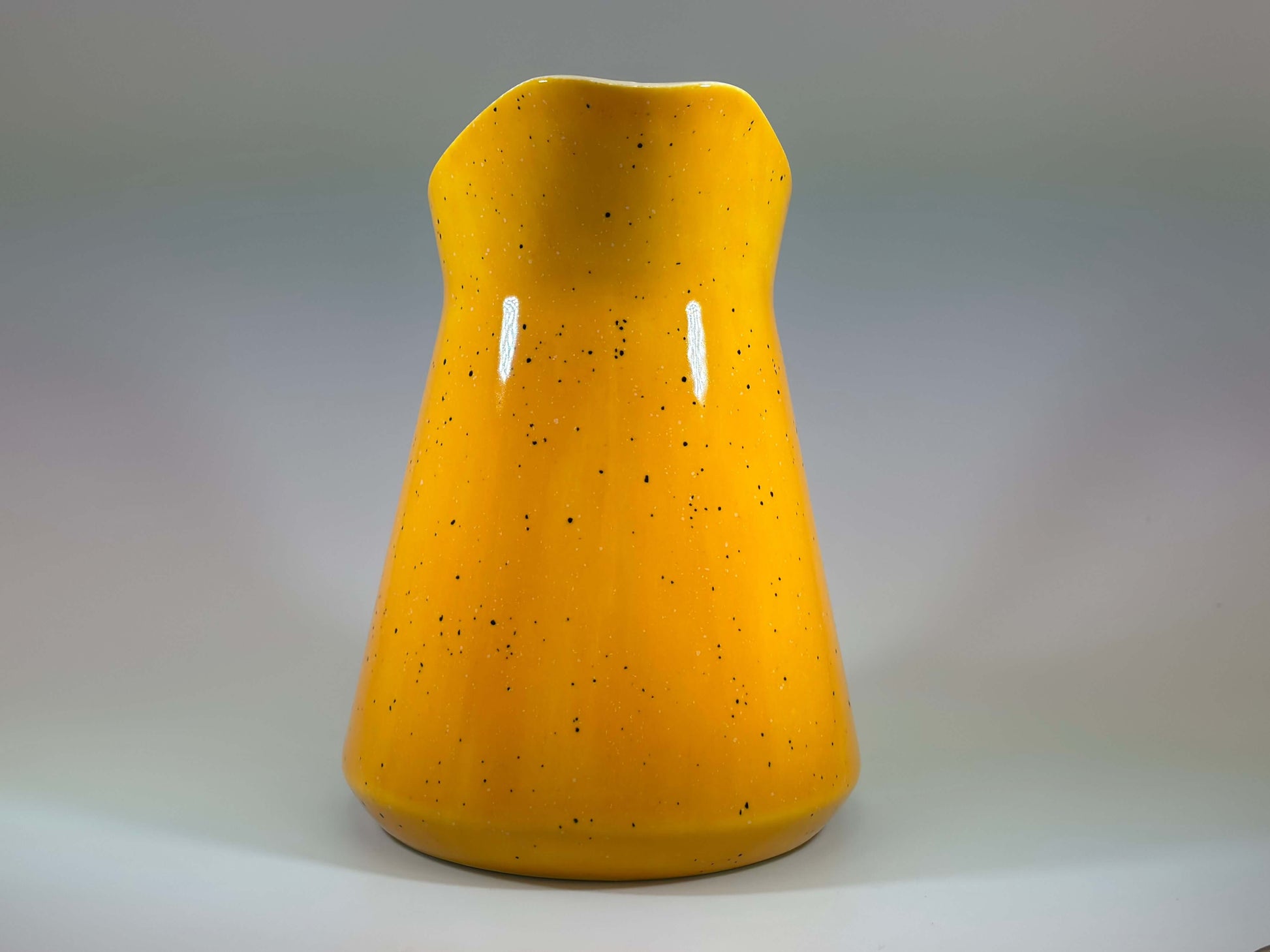 Milk Jug Speckled Yellow