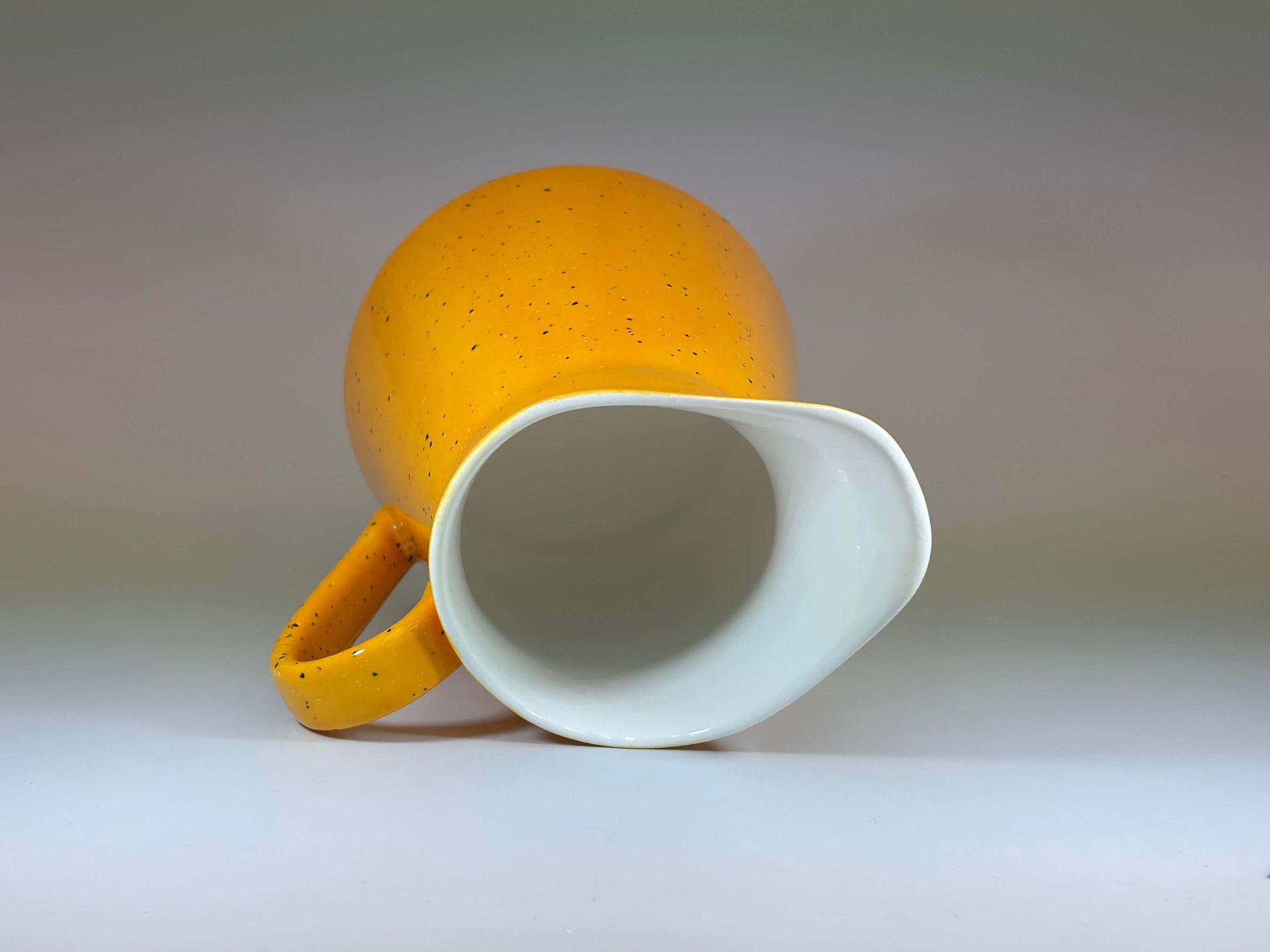 Milk Jug Speckled Yellow