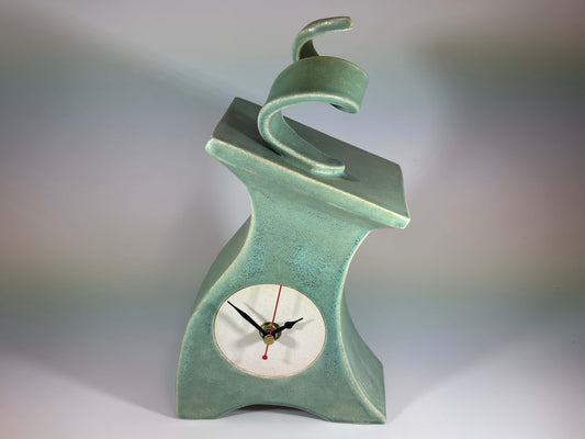 Cornish Copper Ceramic Clock