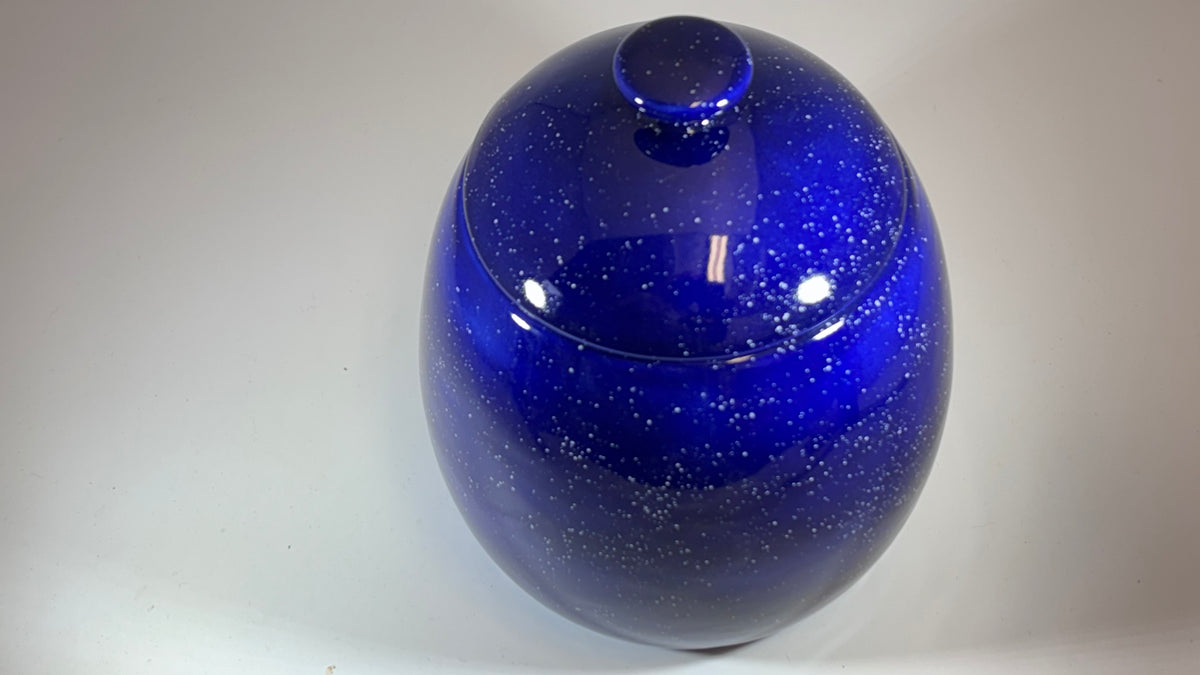 Cookie/Biscuit Jar Canister Night Sky Blue