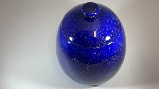 Cookie/Biscuit Jar Canister Night Sky Blue