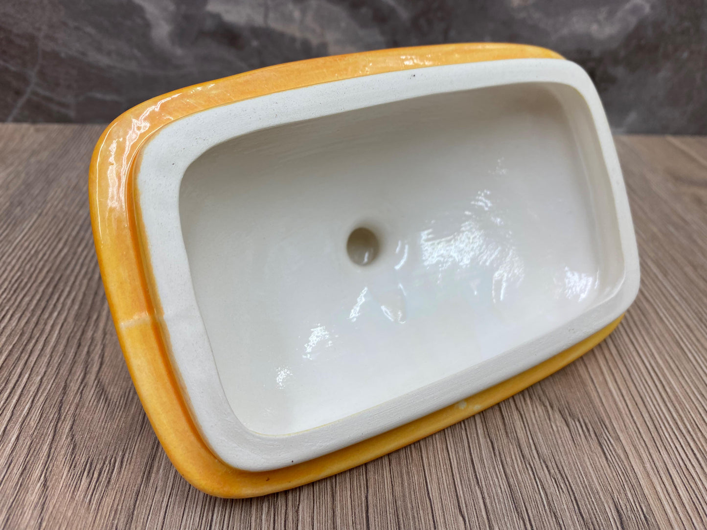 Butter Dish with Lid - Sunrise Glaze