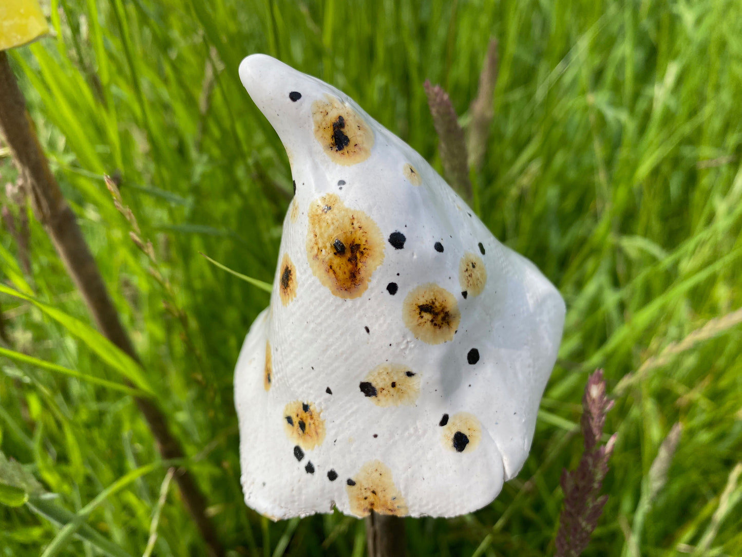 Ceramic Mushrooms Cane Toppers