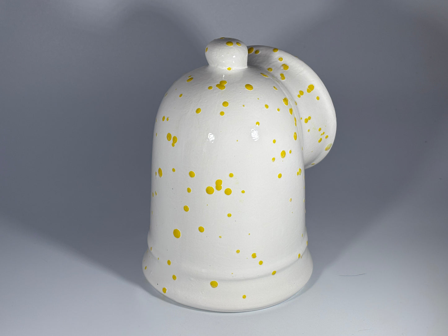 Salt Pig White with Yellow Spots