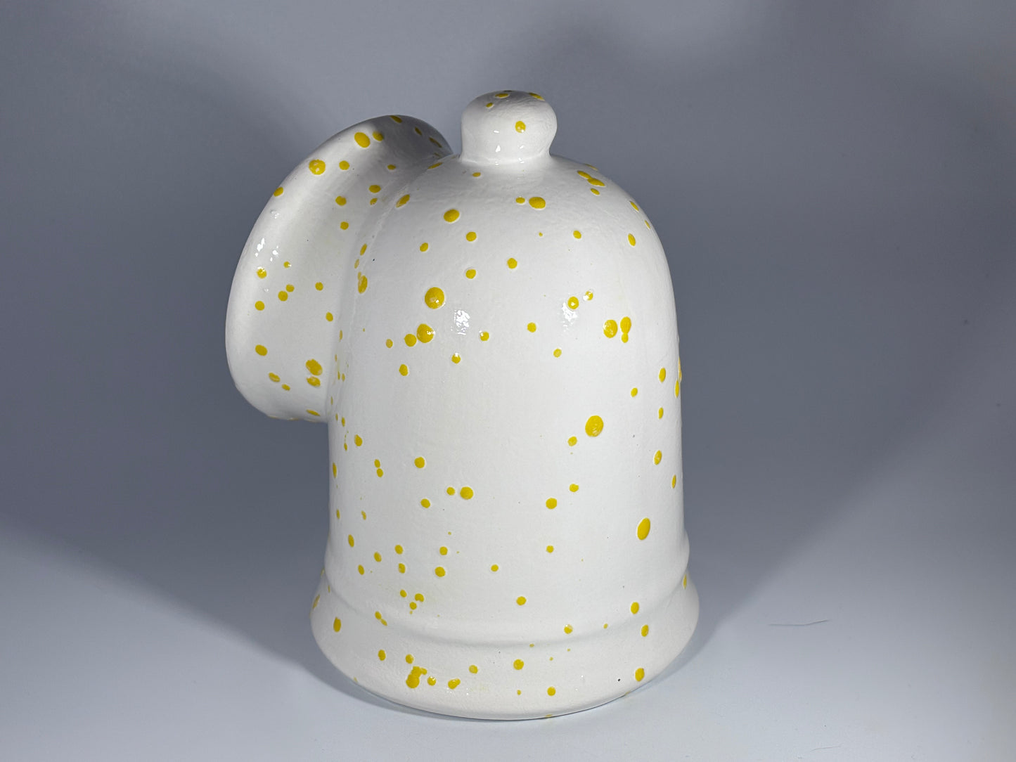 Salt Pig White with Yellow Spots