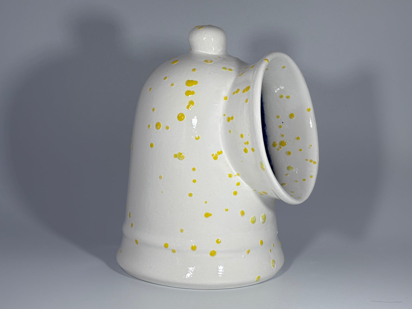 Salt Pig White with Yellow Spots