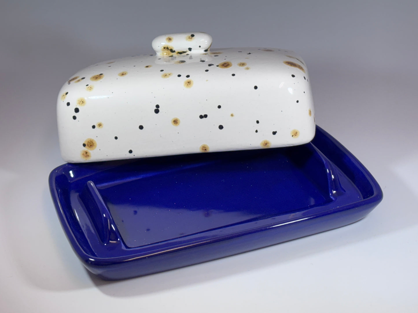 Butter Dish with Confetti Glaze